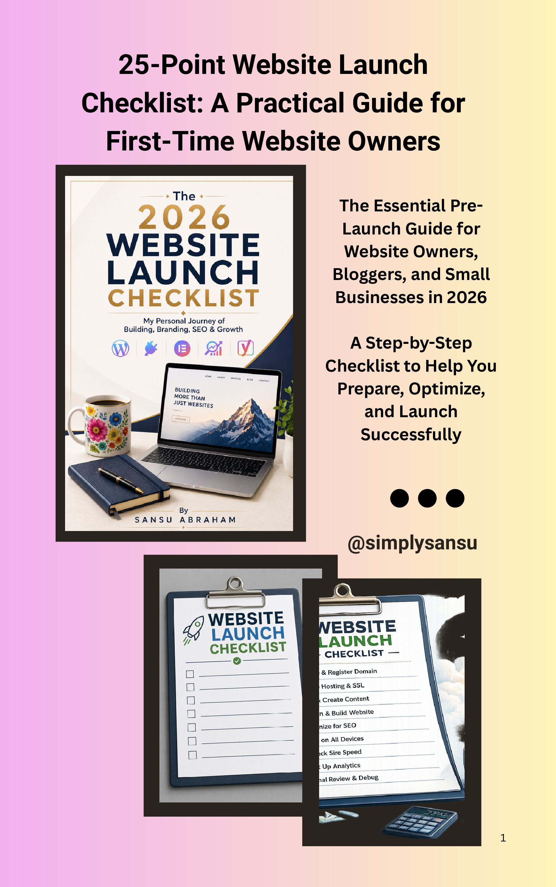 25-Point Website Launch Checklist: A Practical Guide for First-Time Website Owners
