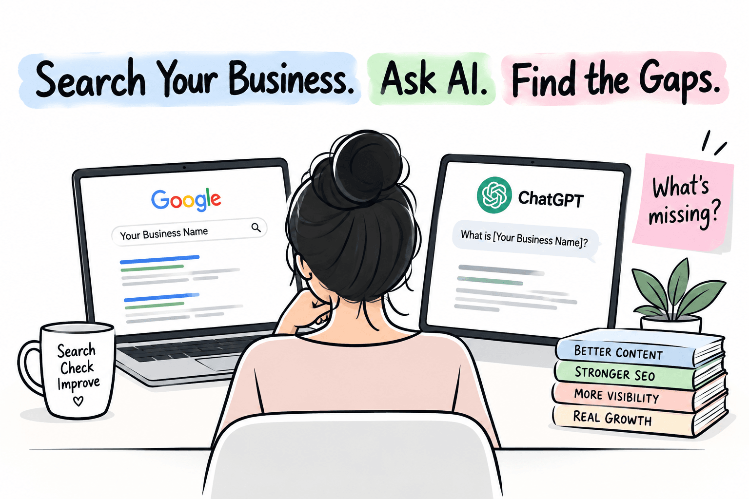 Search Your Business. Ask AI. Find the Gaps.